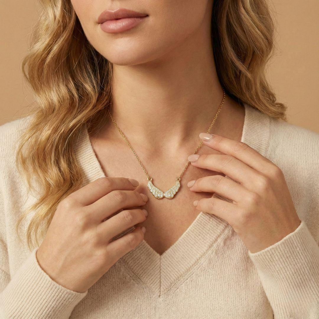 שרשרת כנפי מלאך לילדה מבית ונסוריני