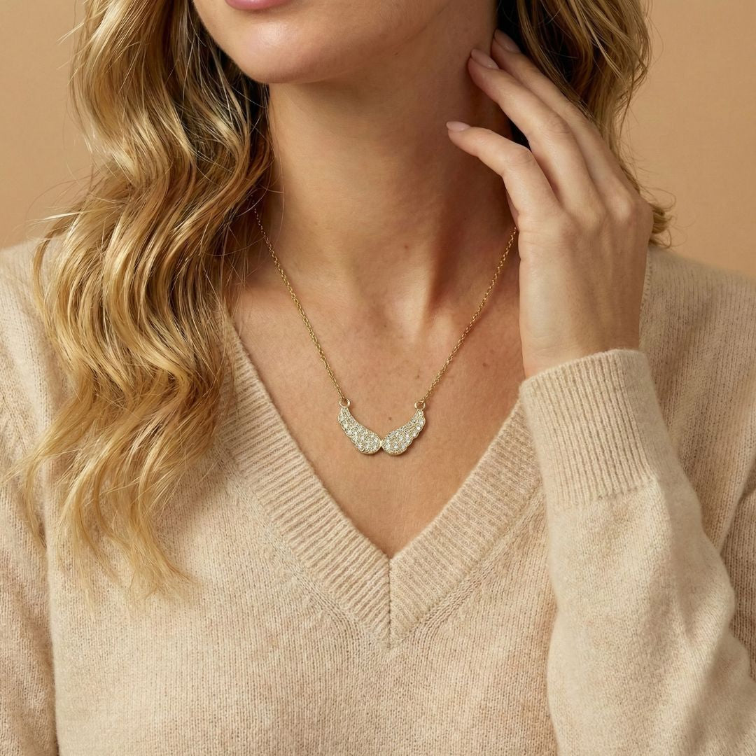 שרשרת כנפי מלאך לנכדה מבית ונסוריני