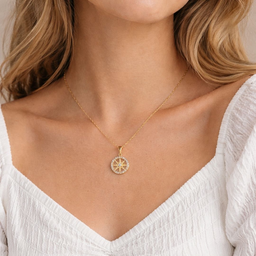 שרשרת מצפן לילדה מבית ונסוריני