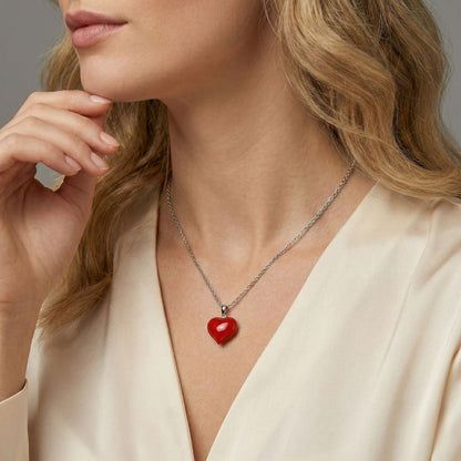 שרשרת לב אדום לנכדה מבית ונסוריני