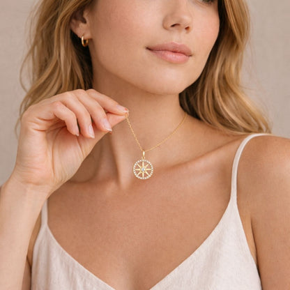 שרשרת מצפן לילדה מבית ונסוריני