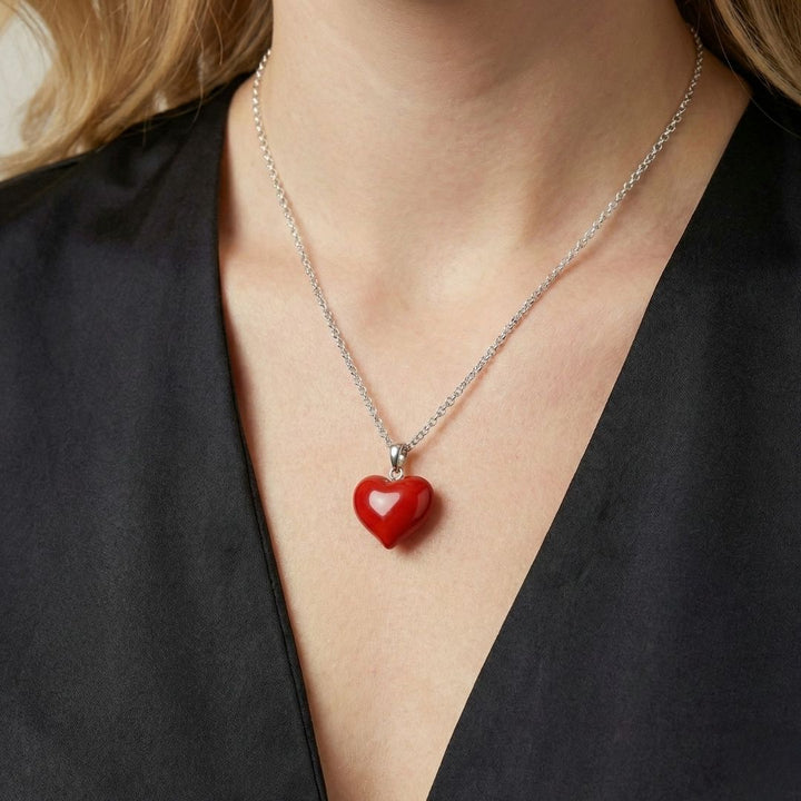 שרשרת לב אדום לנכדה מבית ונסוריני