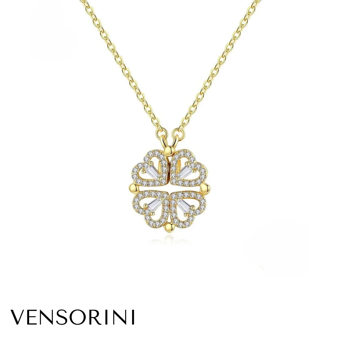 שרשרת לבבות תלתן לנכדה מבית ונסוריני