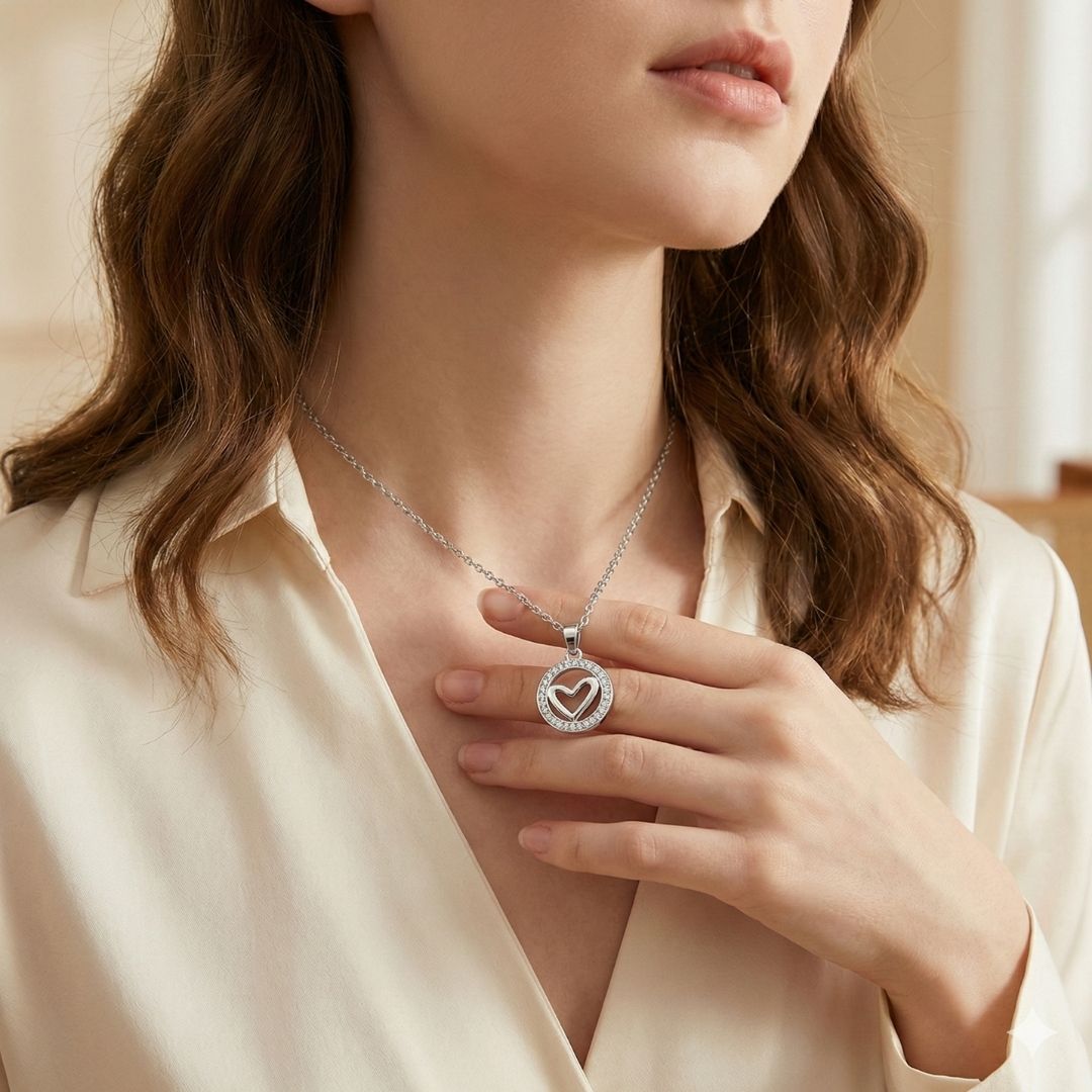 שרשרת מעגל הלב לילדה מבית ונסוריני